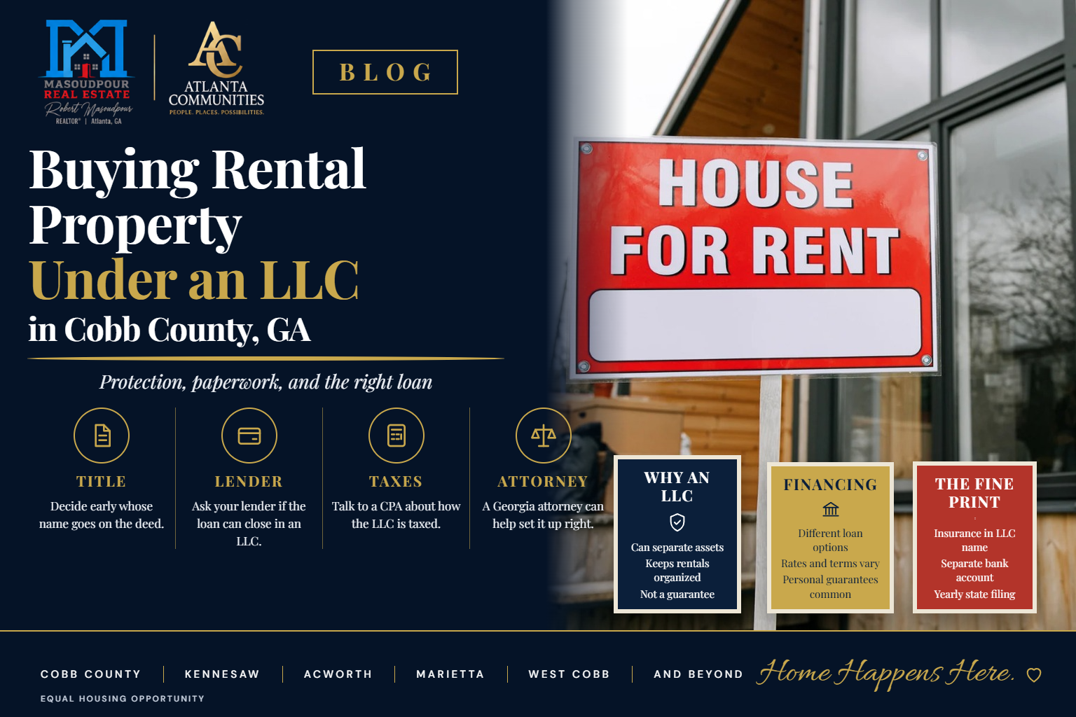 Buying Rental Property Under an LLC in Cobb County, GA