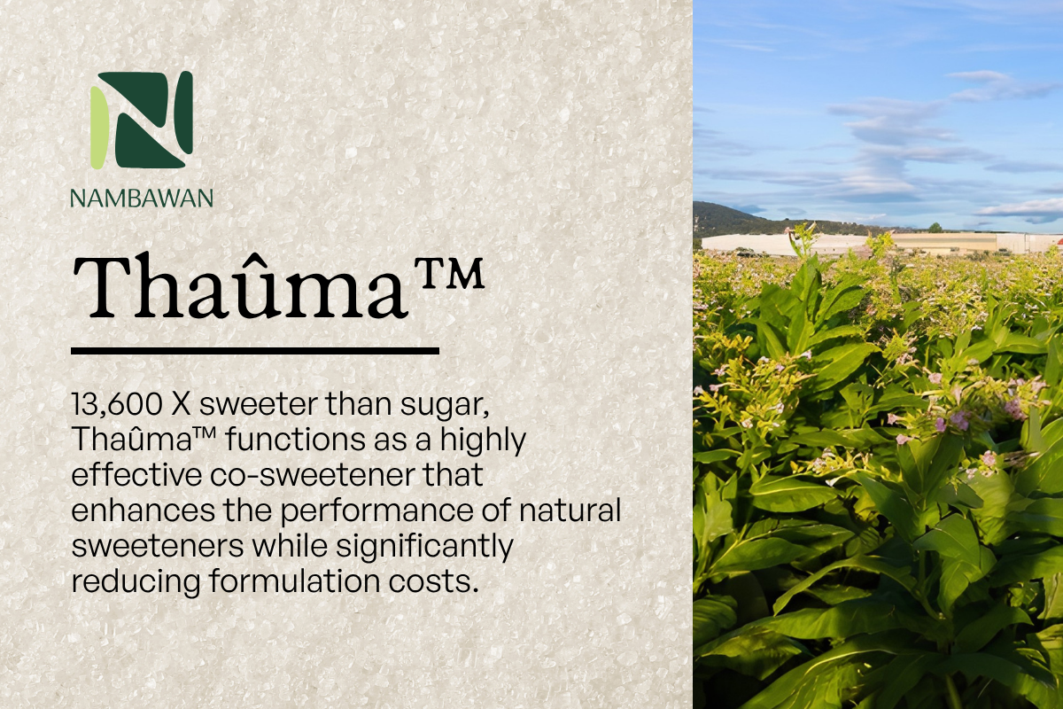 Nambawan Spain Launches Thaûma™, a Breakthrough Natural Sweetener Designed to Transform Sugar Reduction in Food and Beverage Products