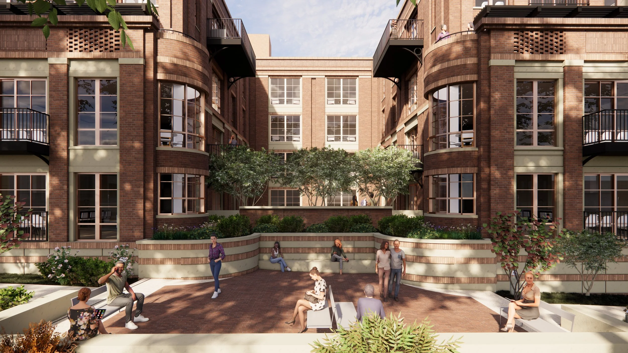 VIEW OF COURTYARD