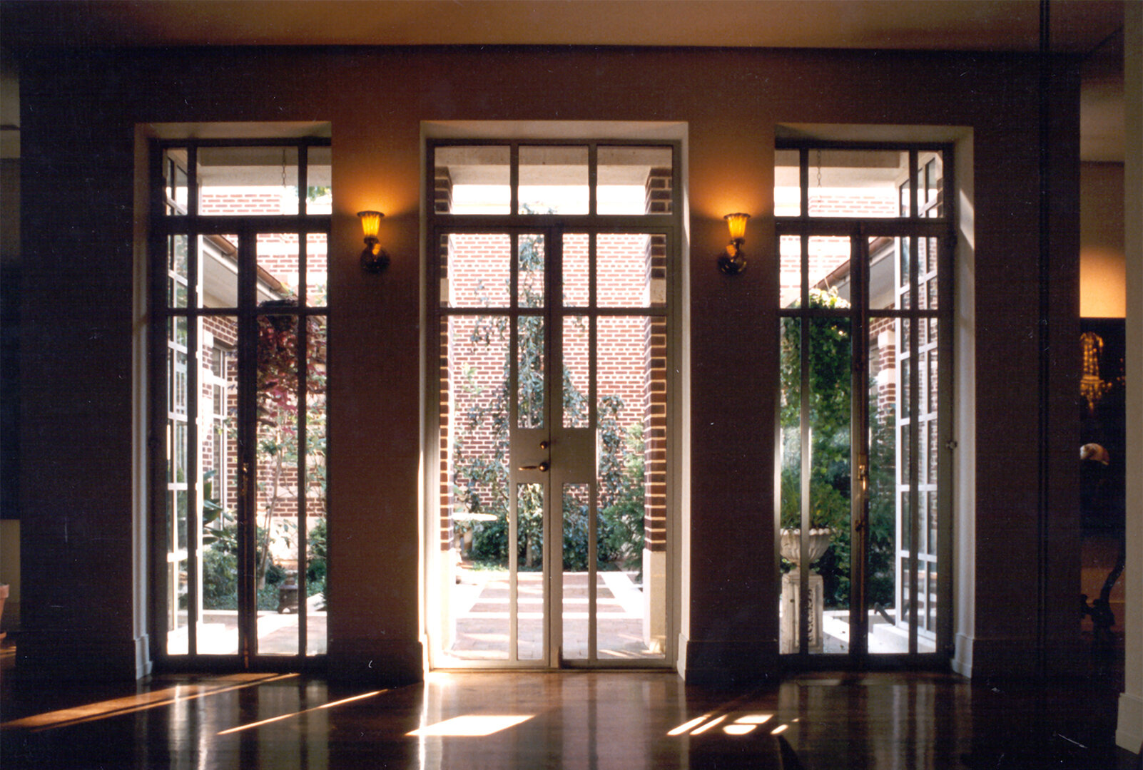 VIEW OUT TO COURTYARD