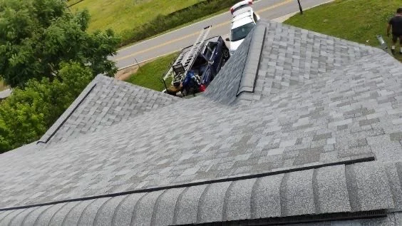 Architectural shingle roof installation in North Carolina