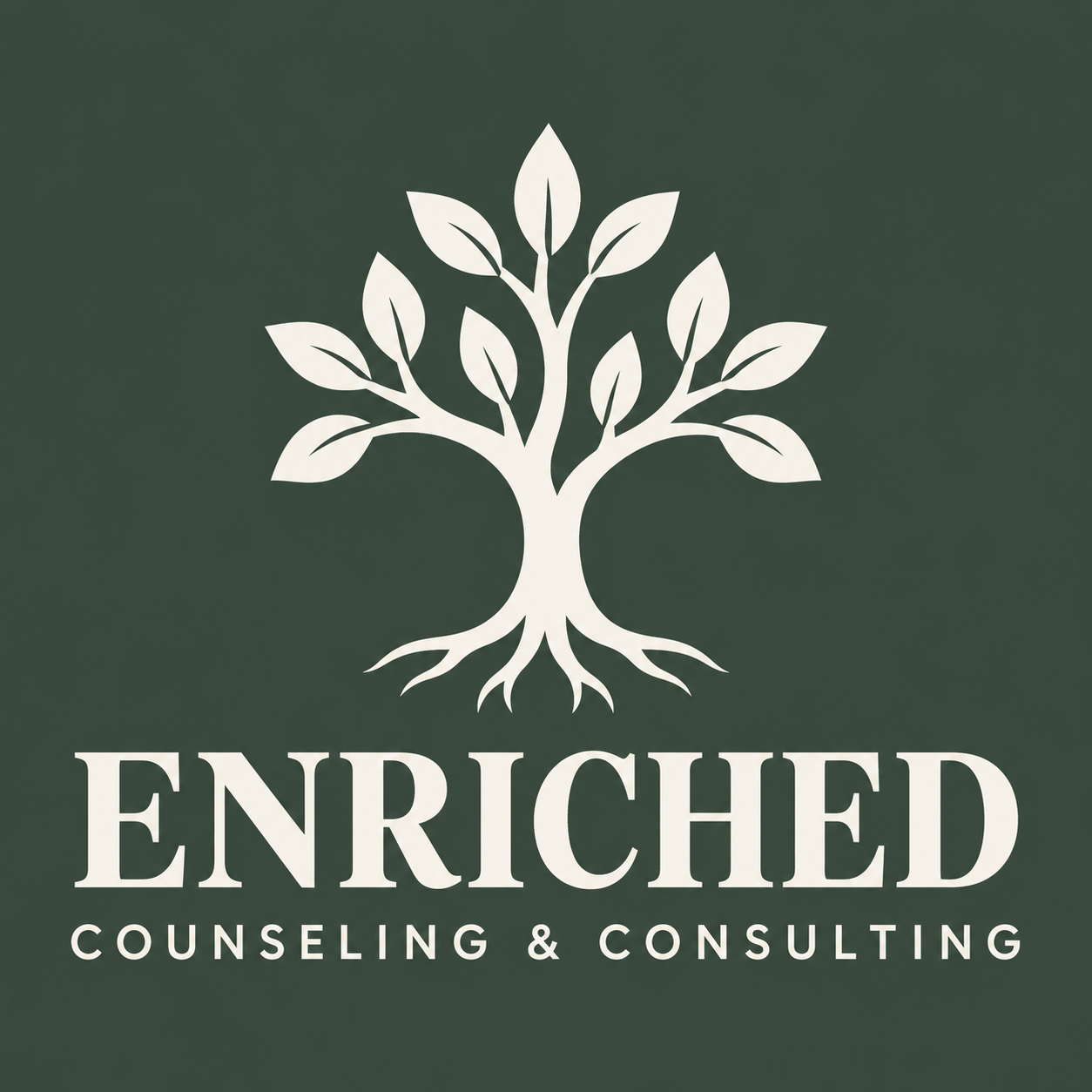 Enriched Counseling and Consulting — rooted tree logo