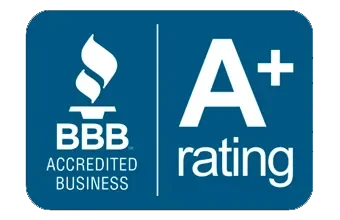 BBB Accredited Business badge with A+ rating