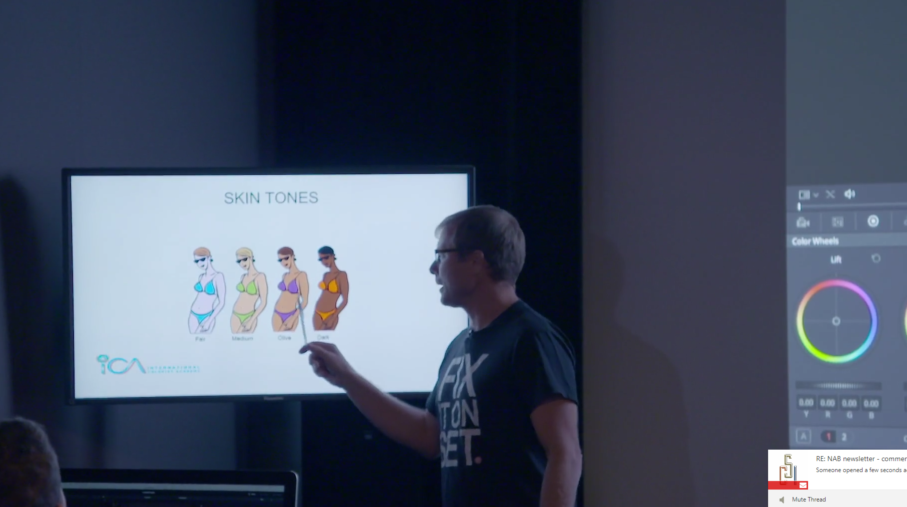 Warren Eagles talks about skin tones