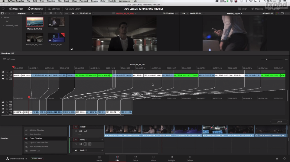 Resolve Tip: Multiple timelines open