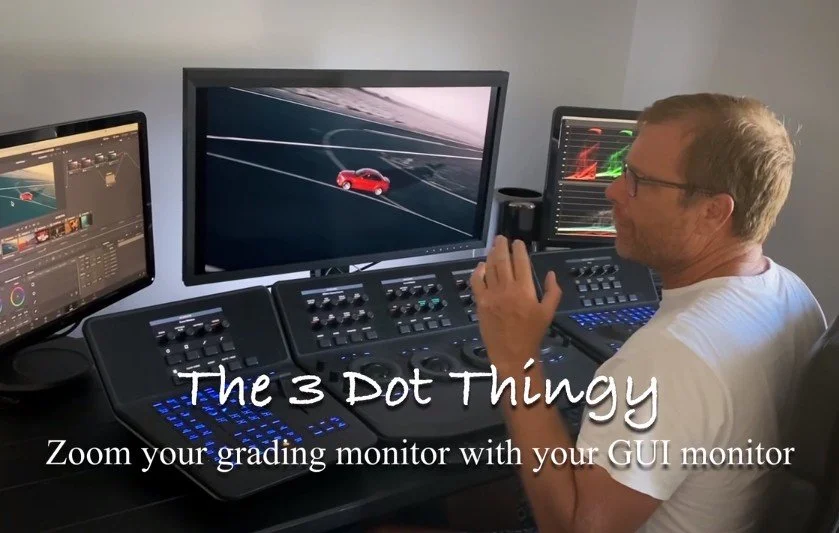DaVinci Resolve: Zoom your grading monitor by adjusting your GUI