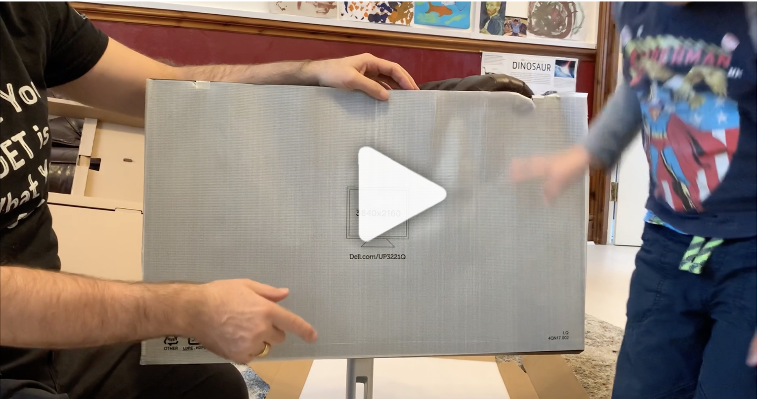 Unboxing the Dell UP3221Q UltraSharp HDR Monitor