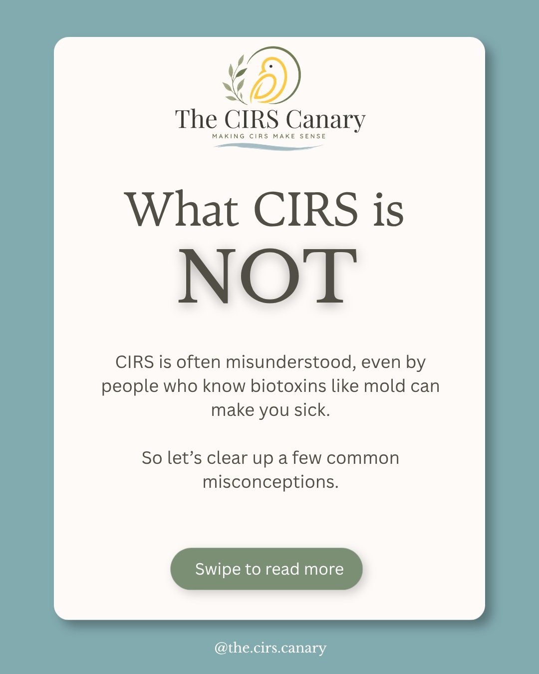 CIRS is often called &ldquo;mold illness", but that name can create a LOT of confusion about what&rsquo;s actually happening in the body. 

CIRS is not simply an allergy to mold.
It&rsquo;s not a fungal infection.
It doesn&rsquo;t mean mold is g