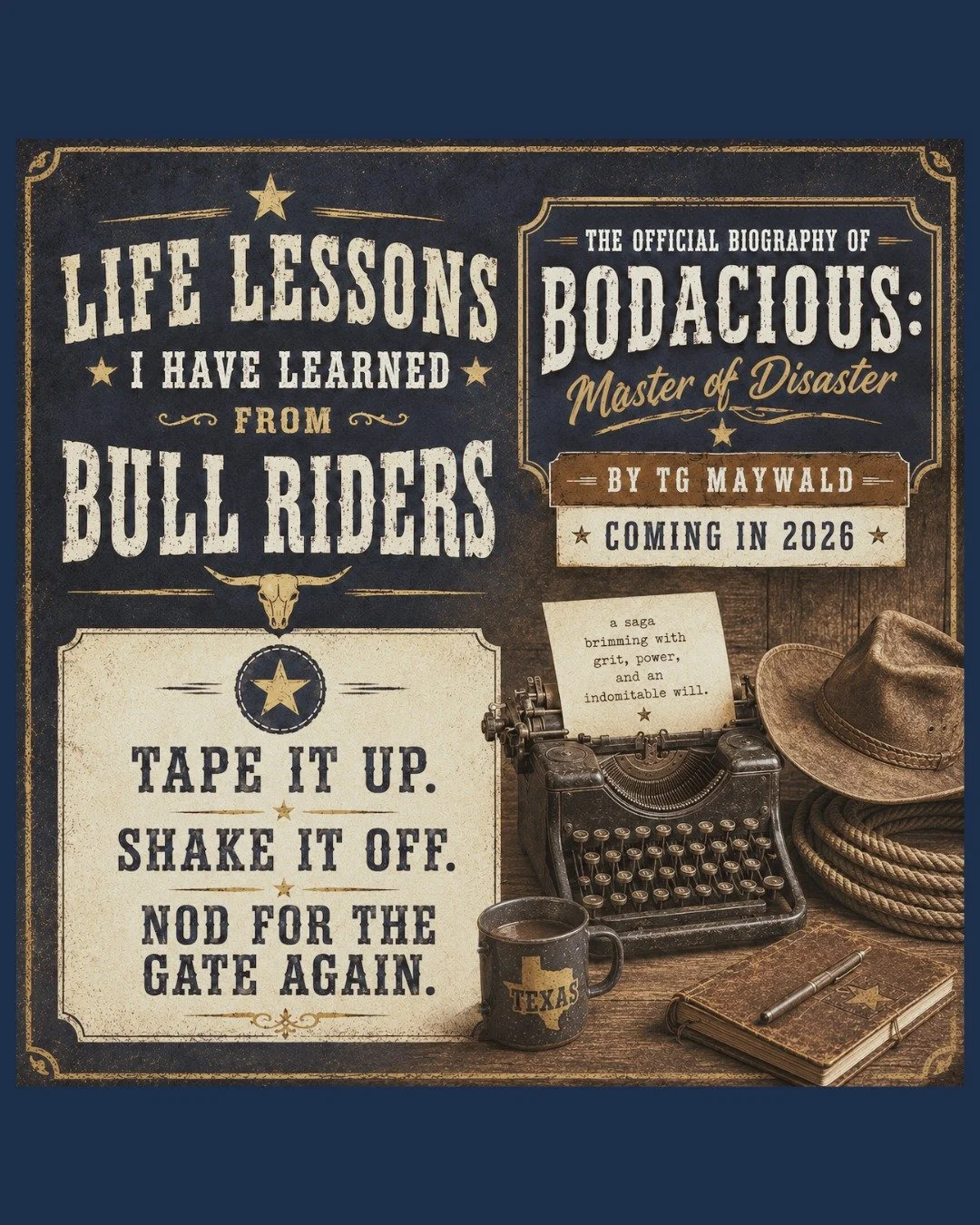 🔥BODACIOUS🔥

For almost two years now, I&rsquo;ve been researching and writing "The Official Biography of Bodacious: Master of Disaster" &mdash; talking with the bull riders who faced one of the most feared bulls to ever buck.

And I&rsqu