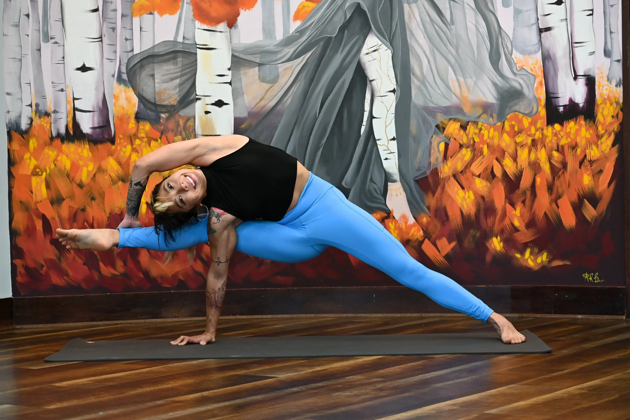 Nick performing bound side angle pose