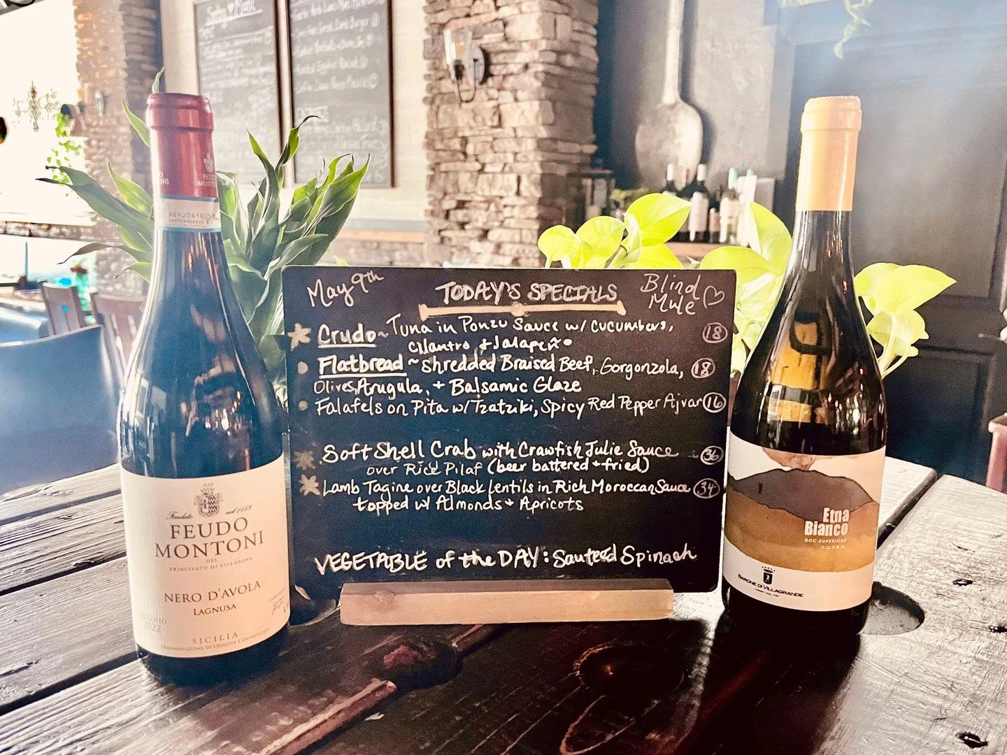 Last night of the week, get out in the sun and join us for dinner. Some great specials to choose from.  #blindmule #wnc #knowwhatyoureating #Brevard #heartofbrevard #HOB