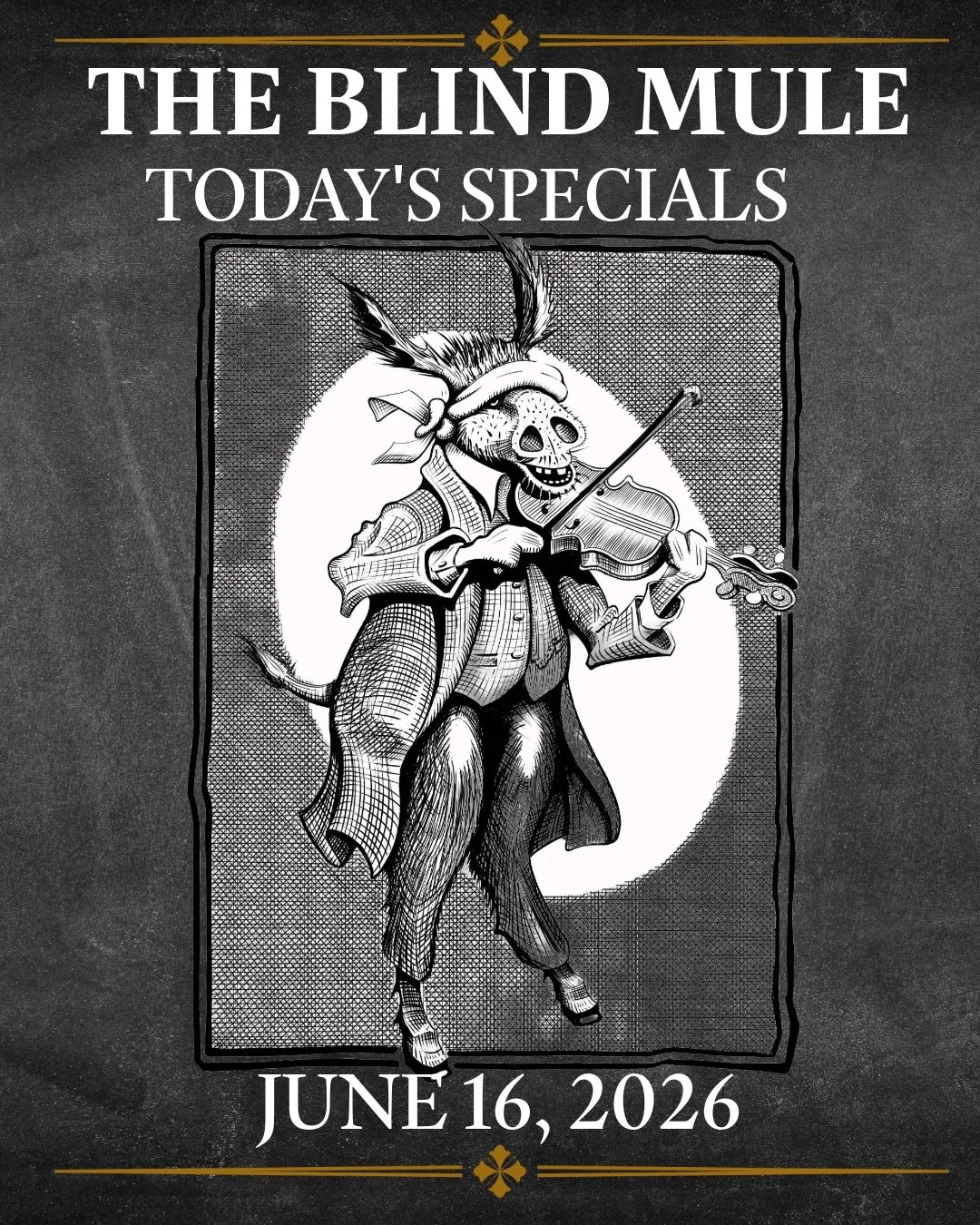 Fresh Daily Specials for a new week at The Blind Mule in Downtown Brevard. Come early for $5 Tapas Specials 5-6pm. It's a lovely day to dine in our outdoor space!