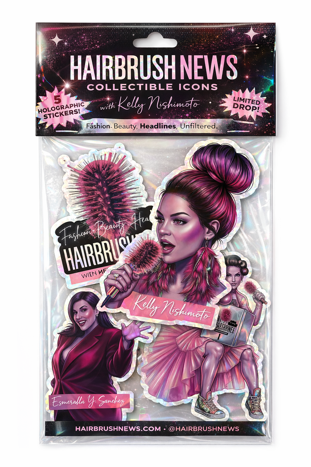 *Hairbrush Hotties* (Sticker Pack)