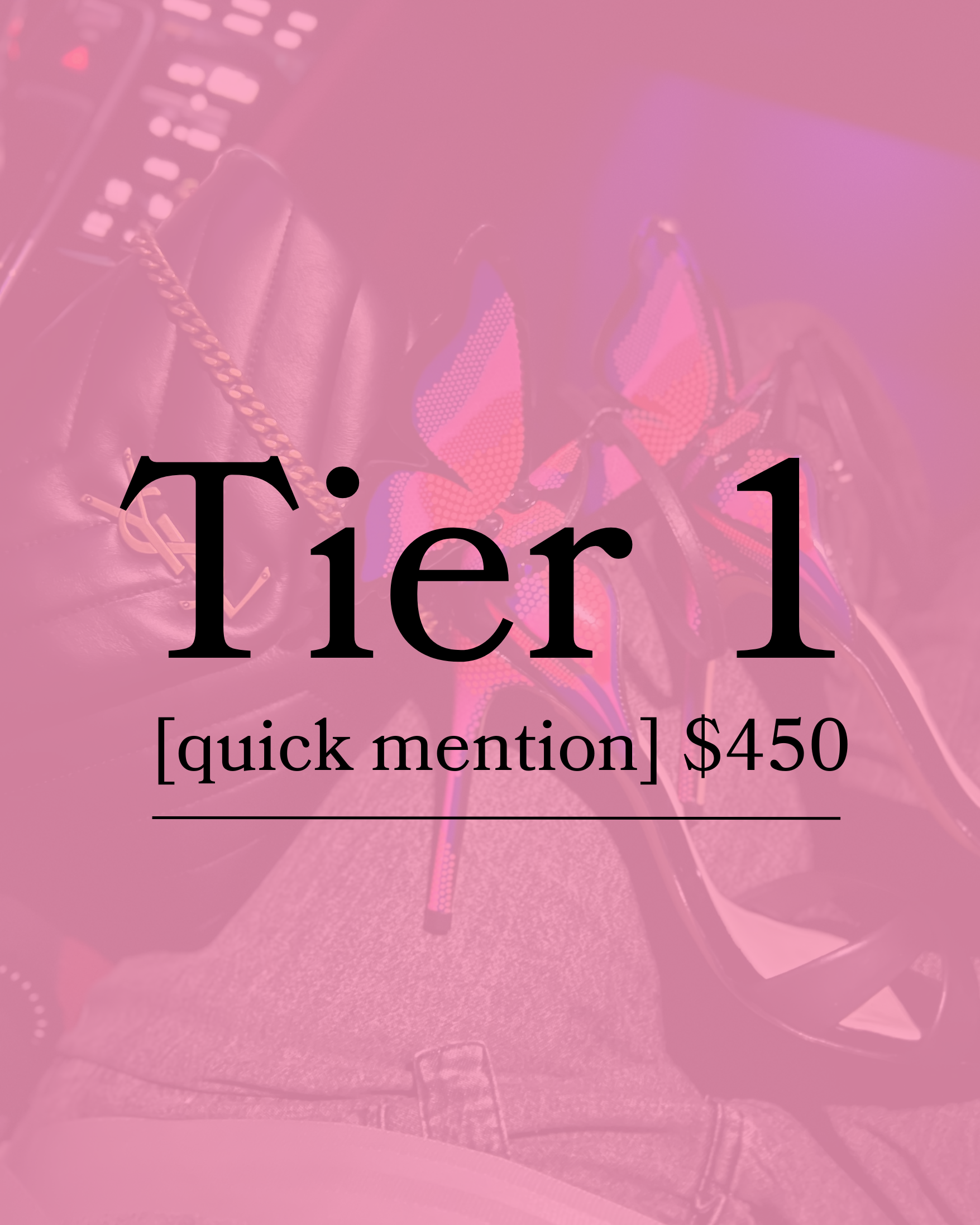 Tier 1 - Quick Mention