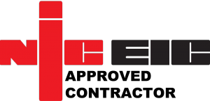 Logo with a red cross and text 'Nite' in red and black