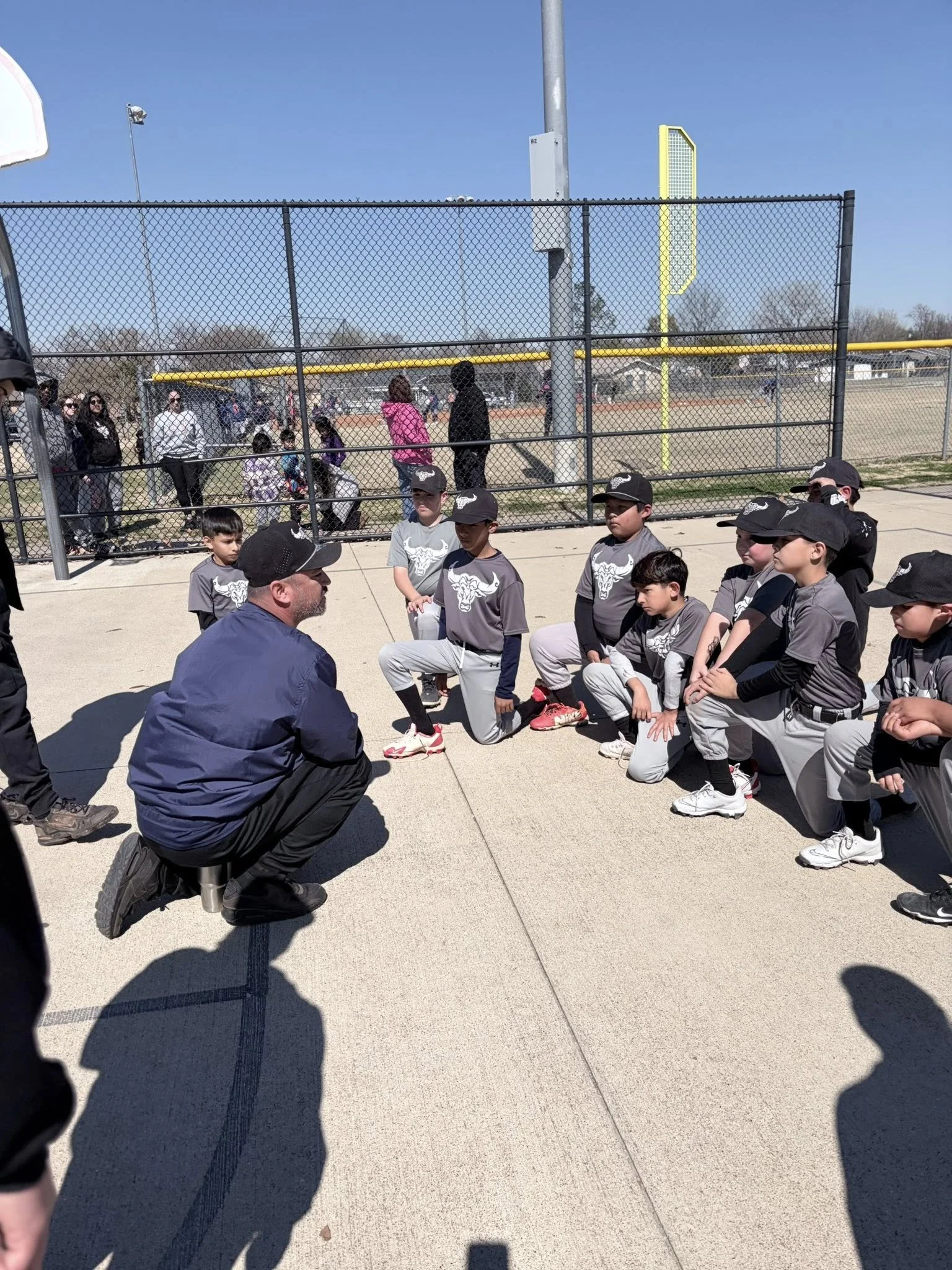 coach speaking to his team