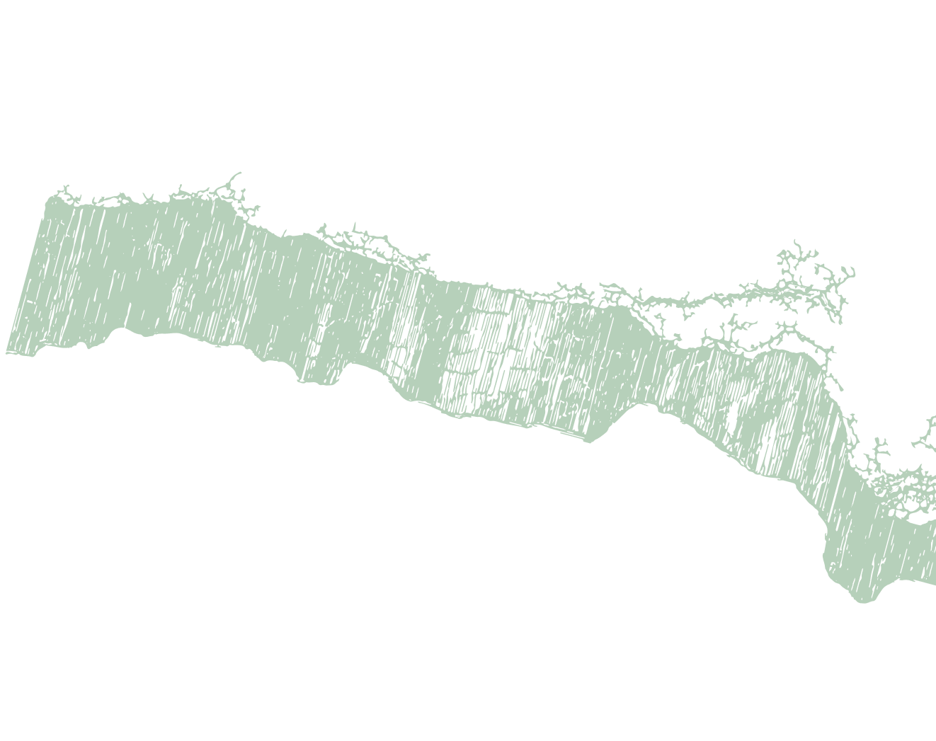 Map of the island of Barbados showing major roads and areas.