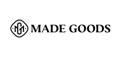 Made Goods logo with stylized 'MG' inside a circle.