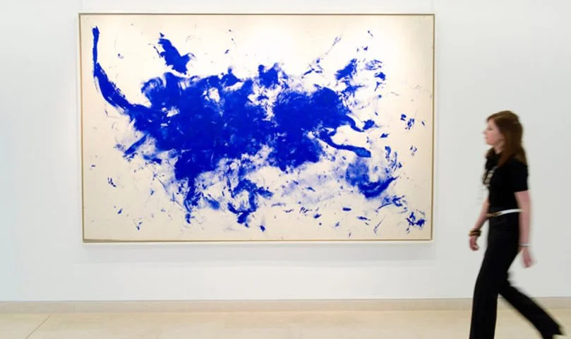   Yves Klein's "Le Buffle" Photo: Nathan King/Alamy.      I love seeing how different designers are weaving it into spaces - whether it's through tile, paint, or a small accessory like a light fixture (as seen in our   Harrison St proj    ect ). It's