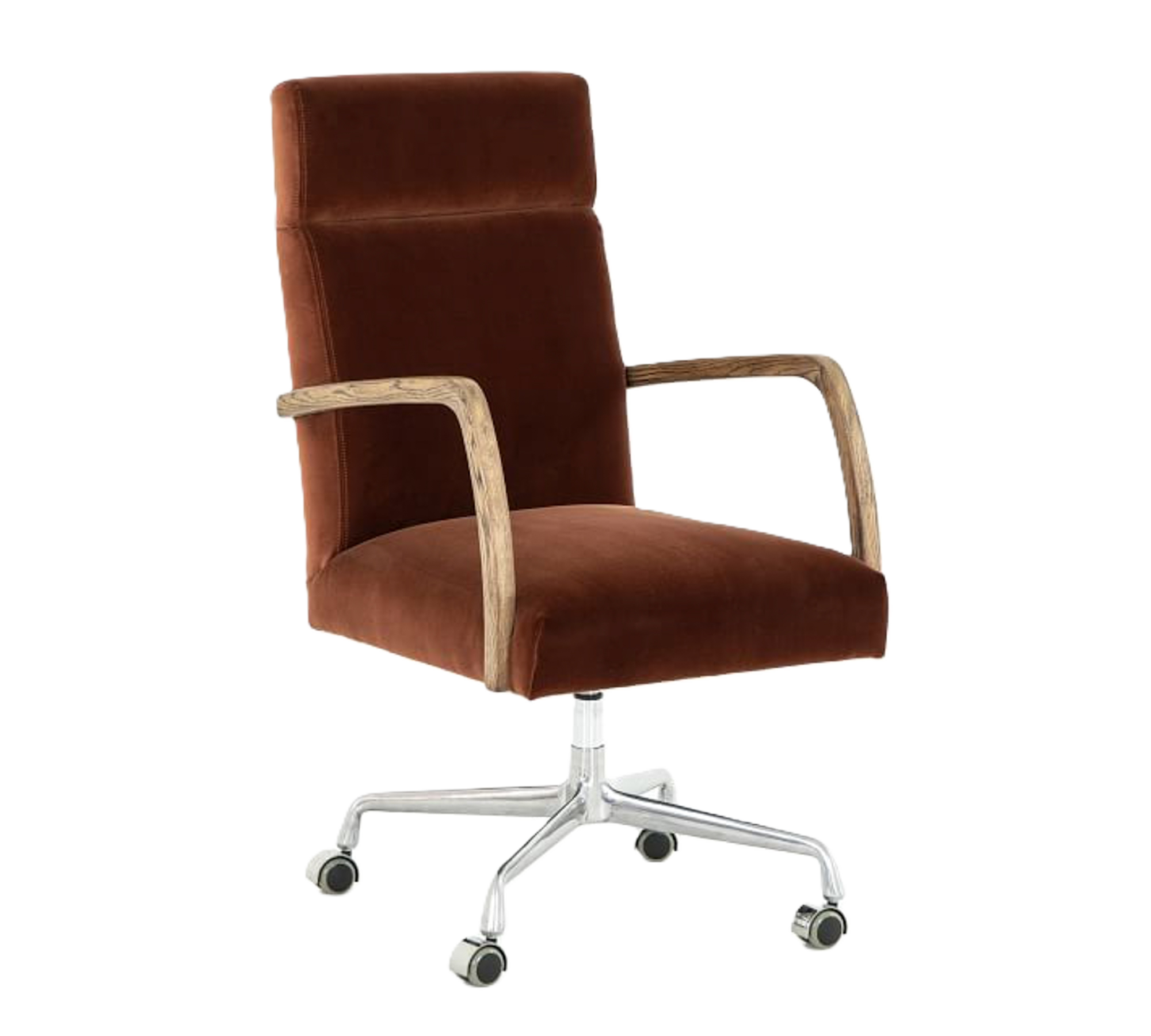 Pottery Barn Masterson Velvet Swivel Desk Chair $969