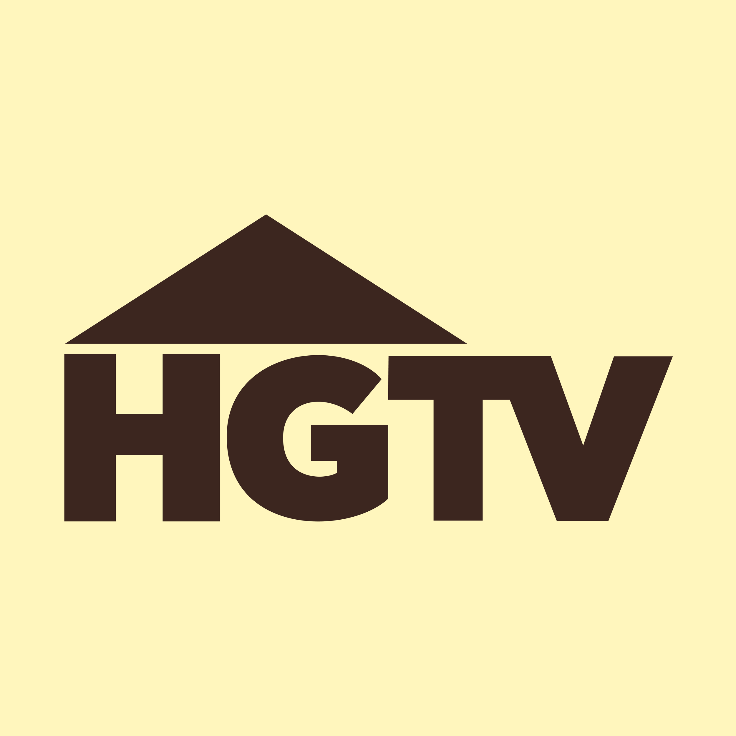 Partial view of a logo with stylized black text and a beige background