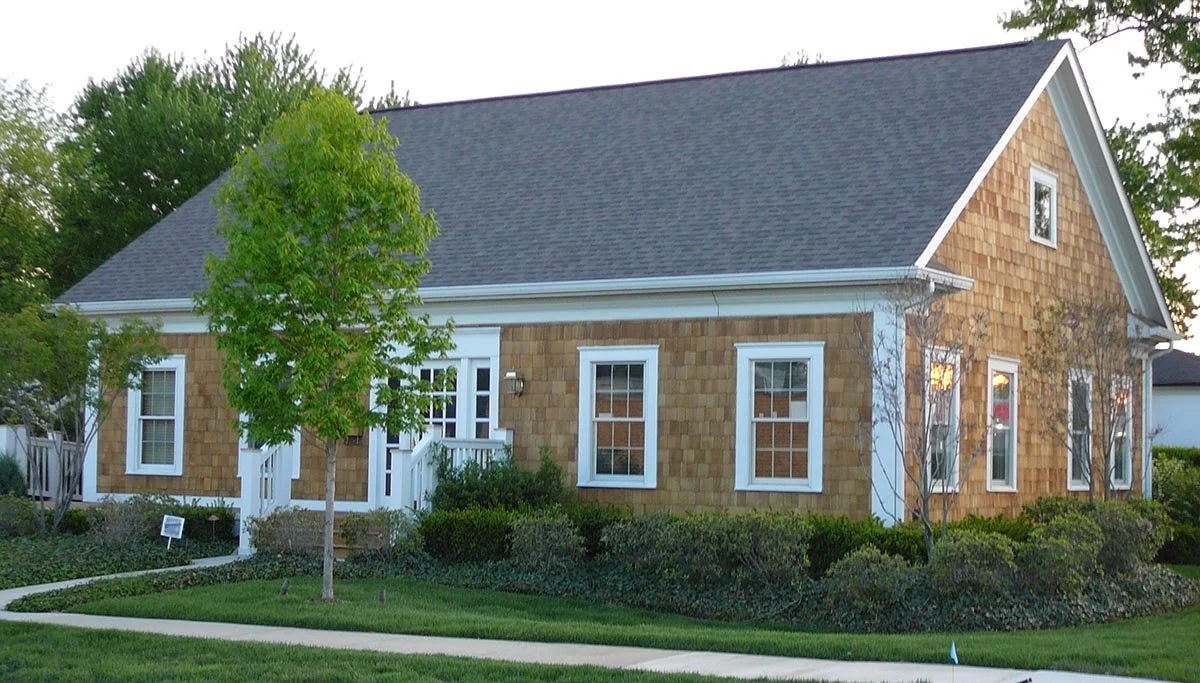 New commercial build. Contracted to build the complete exterior shell.  Work completed included, framing, installing doors and windows, installing cedar shakes, roofing and ADA compliant ramp.  Clawson, MI.