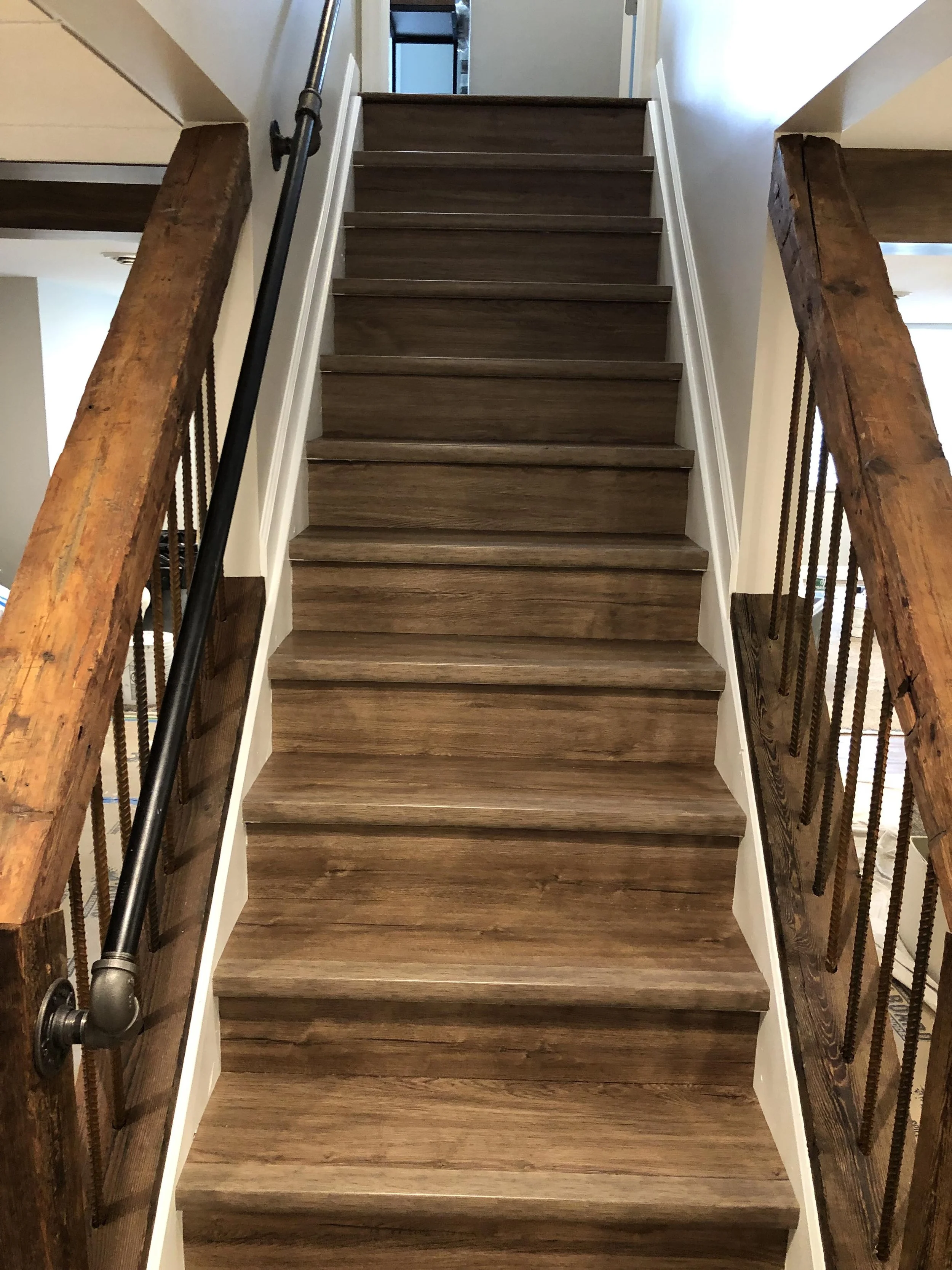 Michelle Lane basement stairs.