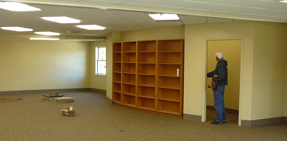 Marine City Library addition interior.