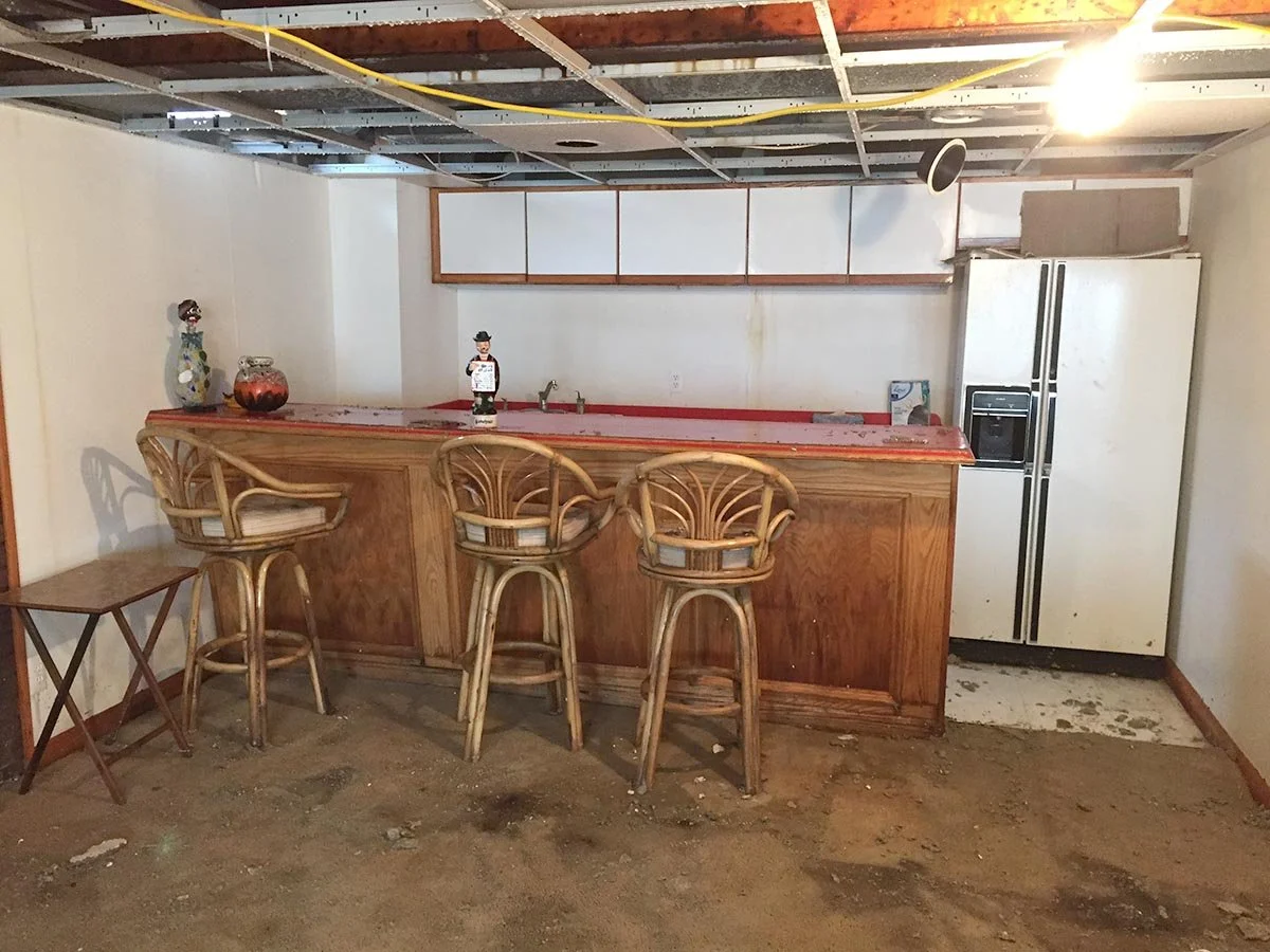 Lipski basement before...