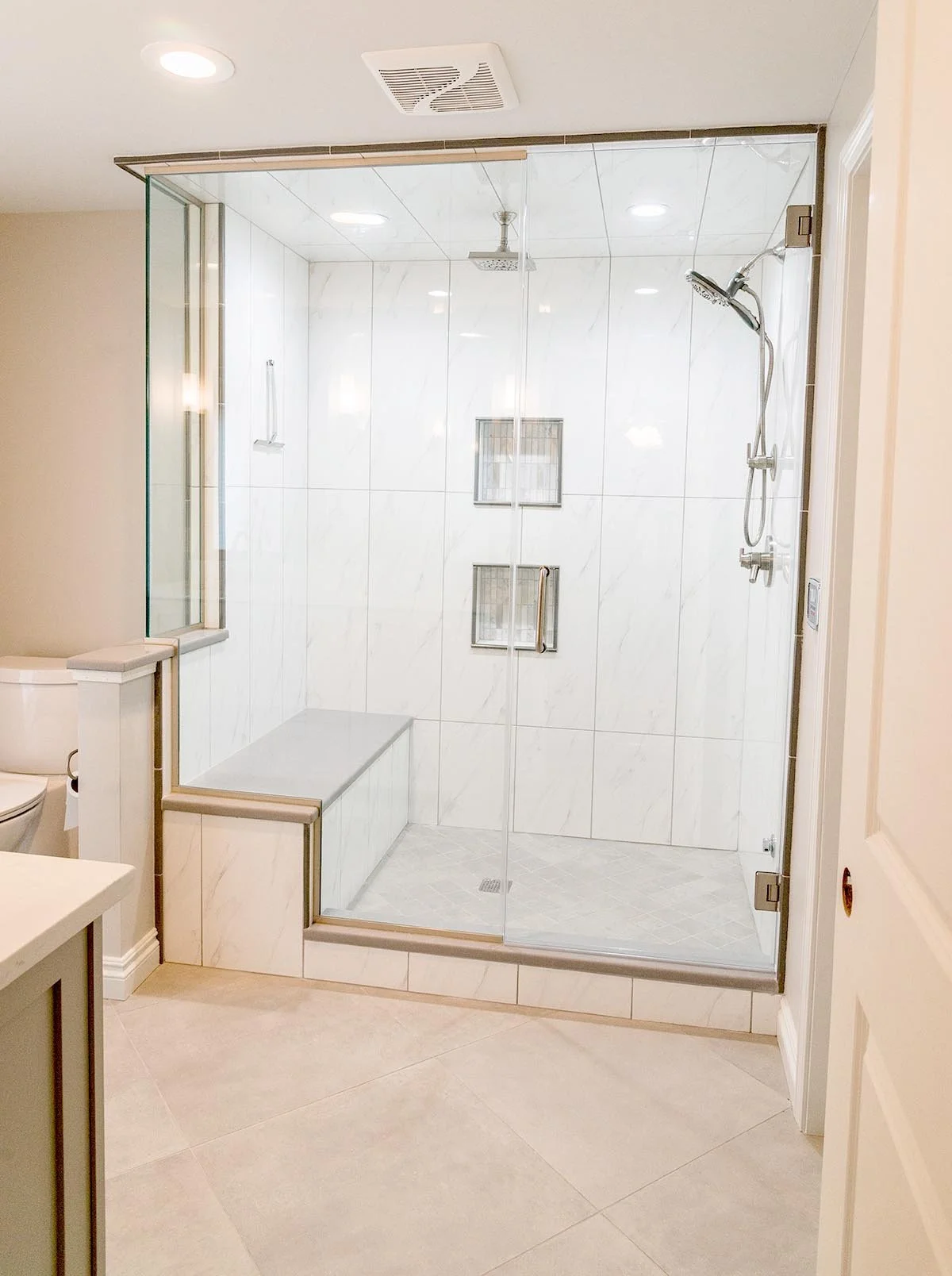 Master bathroom shower after.