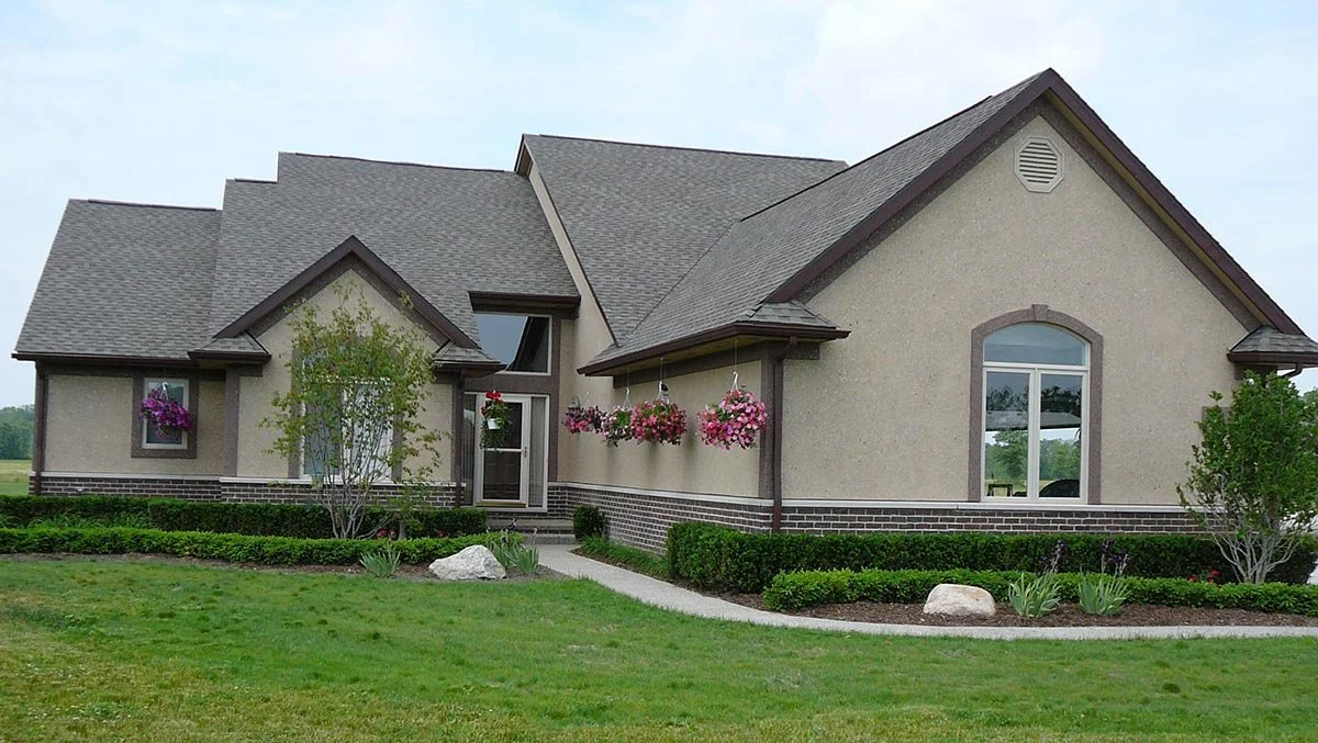 New build. 2900 sq ft custom built home.  Lowe Plank, Lenox, MI.