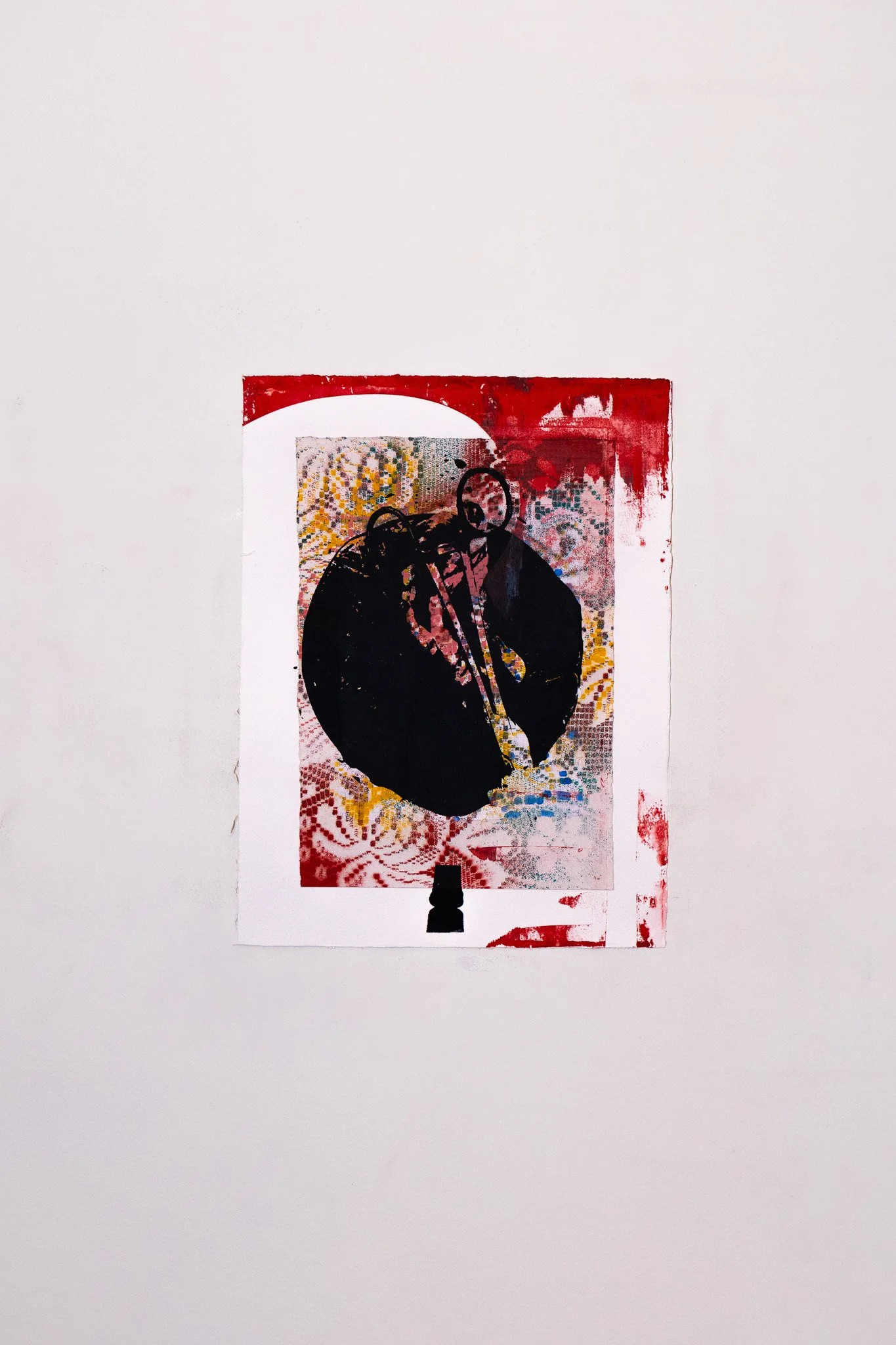 Birth, 2020. Collage and paint on paper - 32 x 24 cm / 12.5 x 9.4 in
