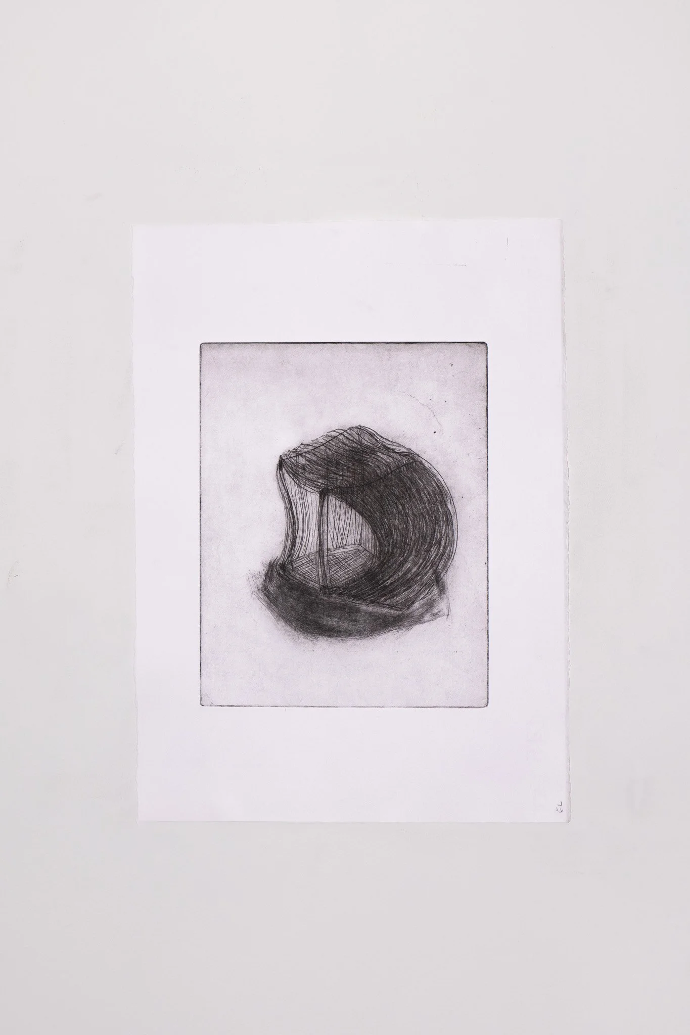 Untitled, 2021. Etching on paper - 45 x 35 cm / 17.7 x 13.7 in
