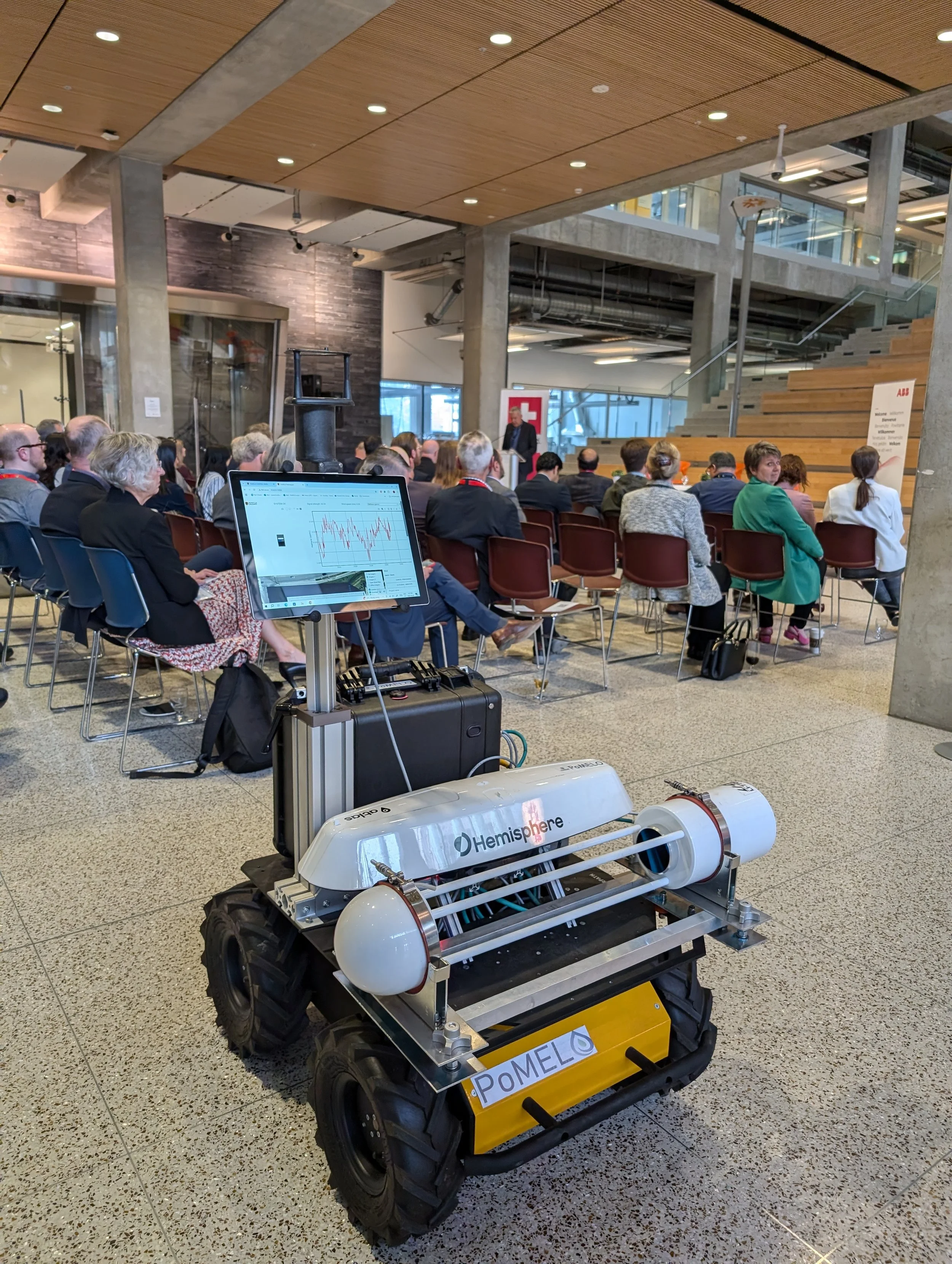 Methane UAV on display at an international  conference