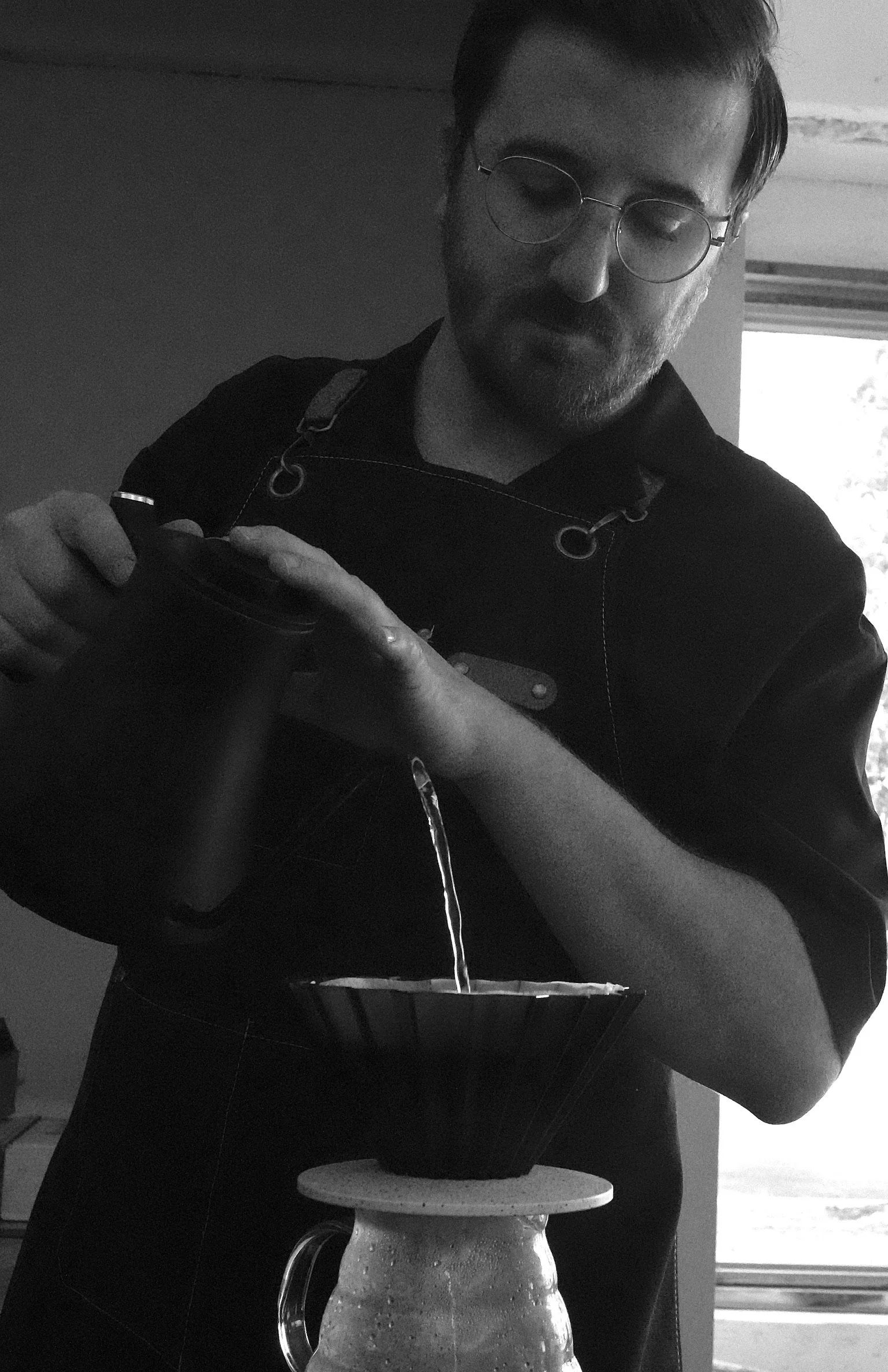 Little Coffee Co pour-over coffee preparation for coffee cart catering in Madison, WI and surrounding areas2