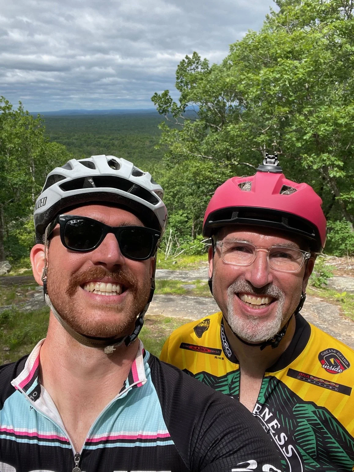 Mountain biking with my uncle