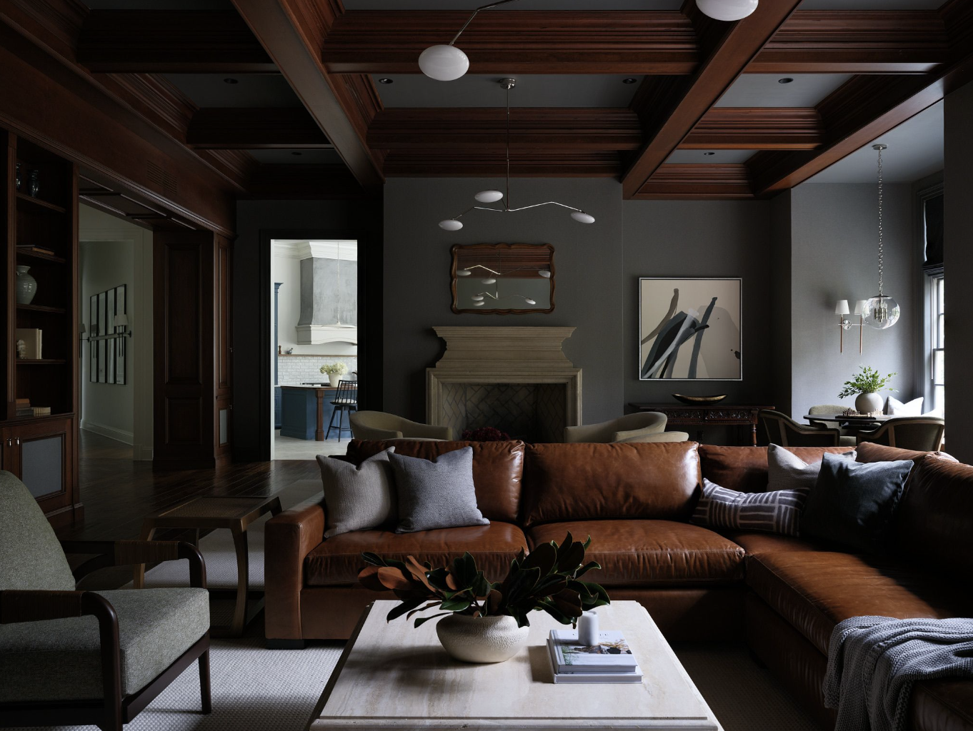 Interior of a 16,000-square-foot Maryland home designed by Laura Hodges Studio
