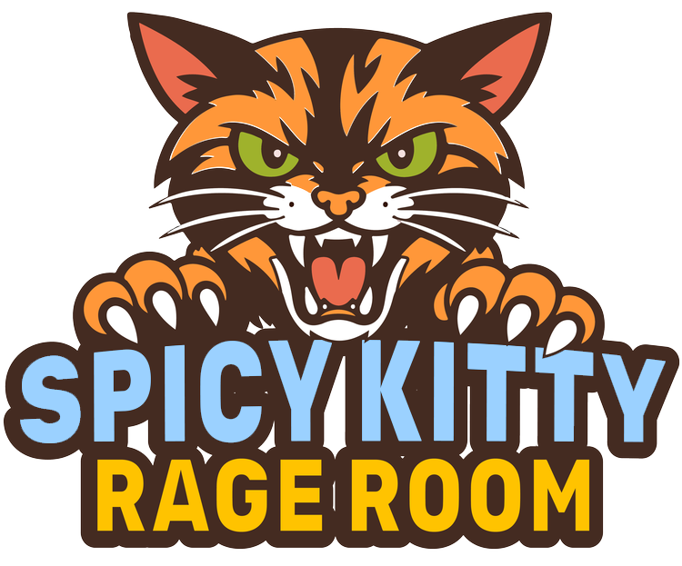 Spicy Kitty Rage Room logo.