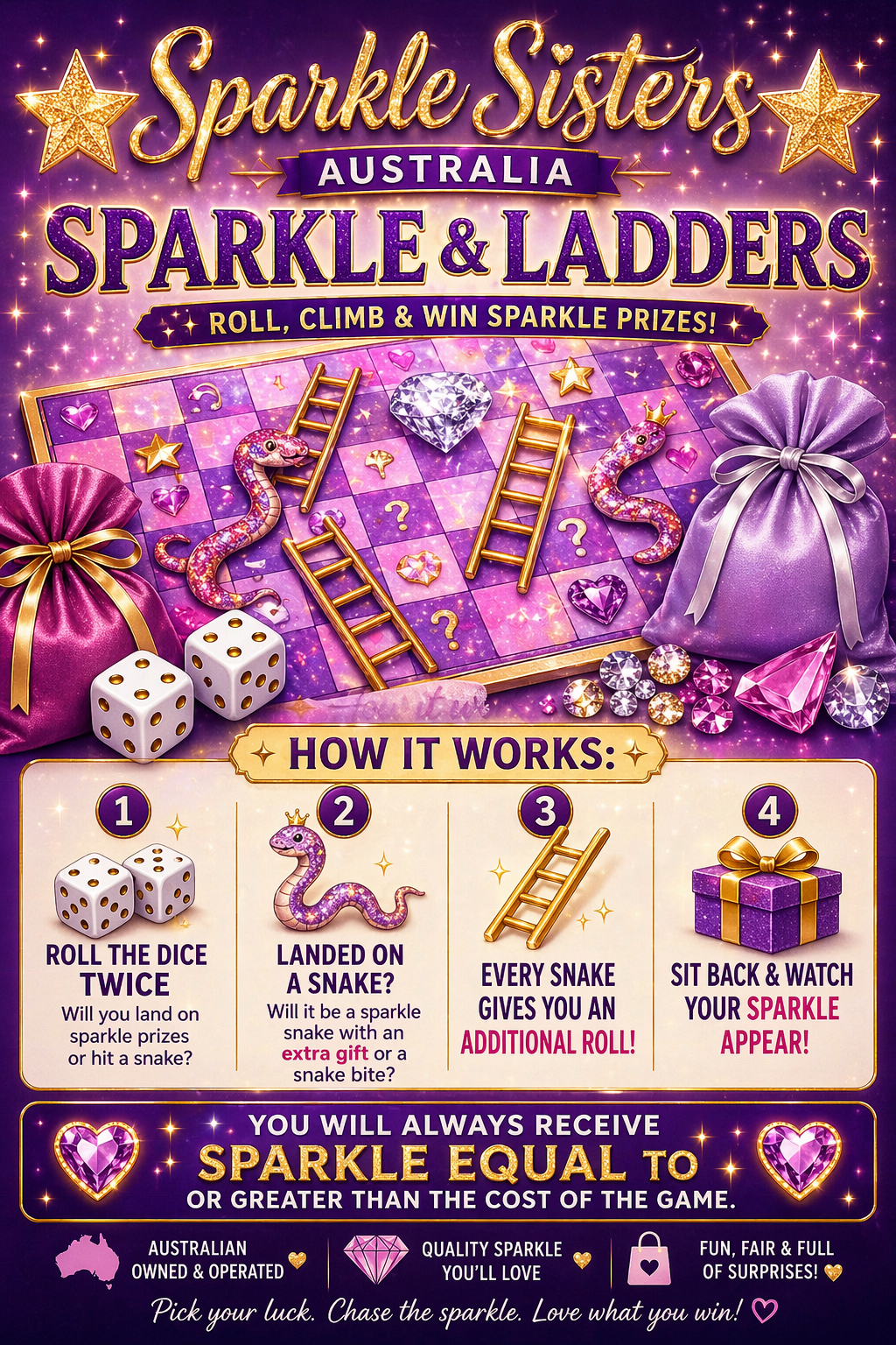 🌟 Sparkles & Ladders 🌟