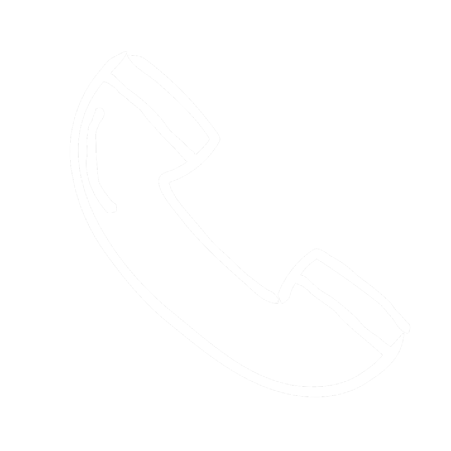 Outline of a traditional landline telephone handset.