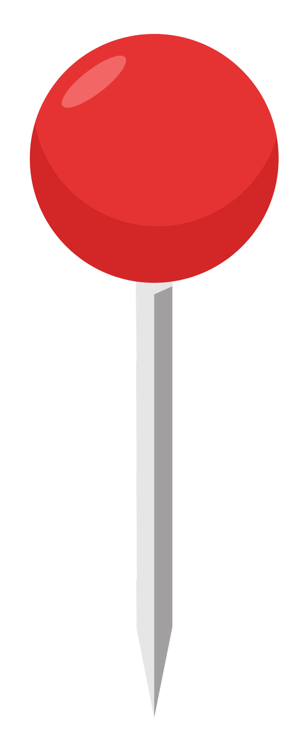 Illustration of a red location pick.