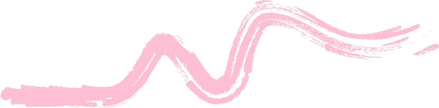 Pink brushstroke on black background forming a wavy line.