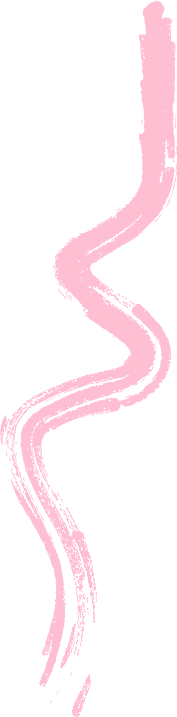 Pink abstract wavy line on black background