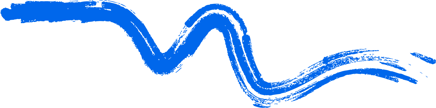 Blue abstract wave pattern with black background.