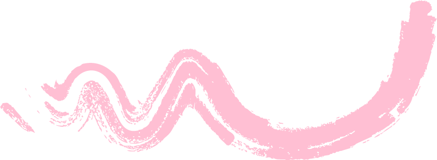 Pink abstract brushstroke against a black background.