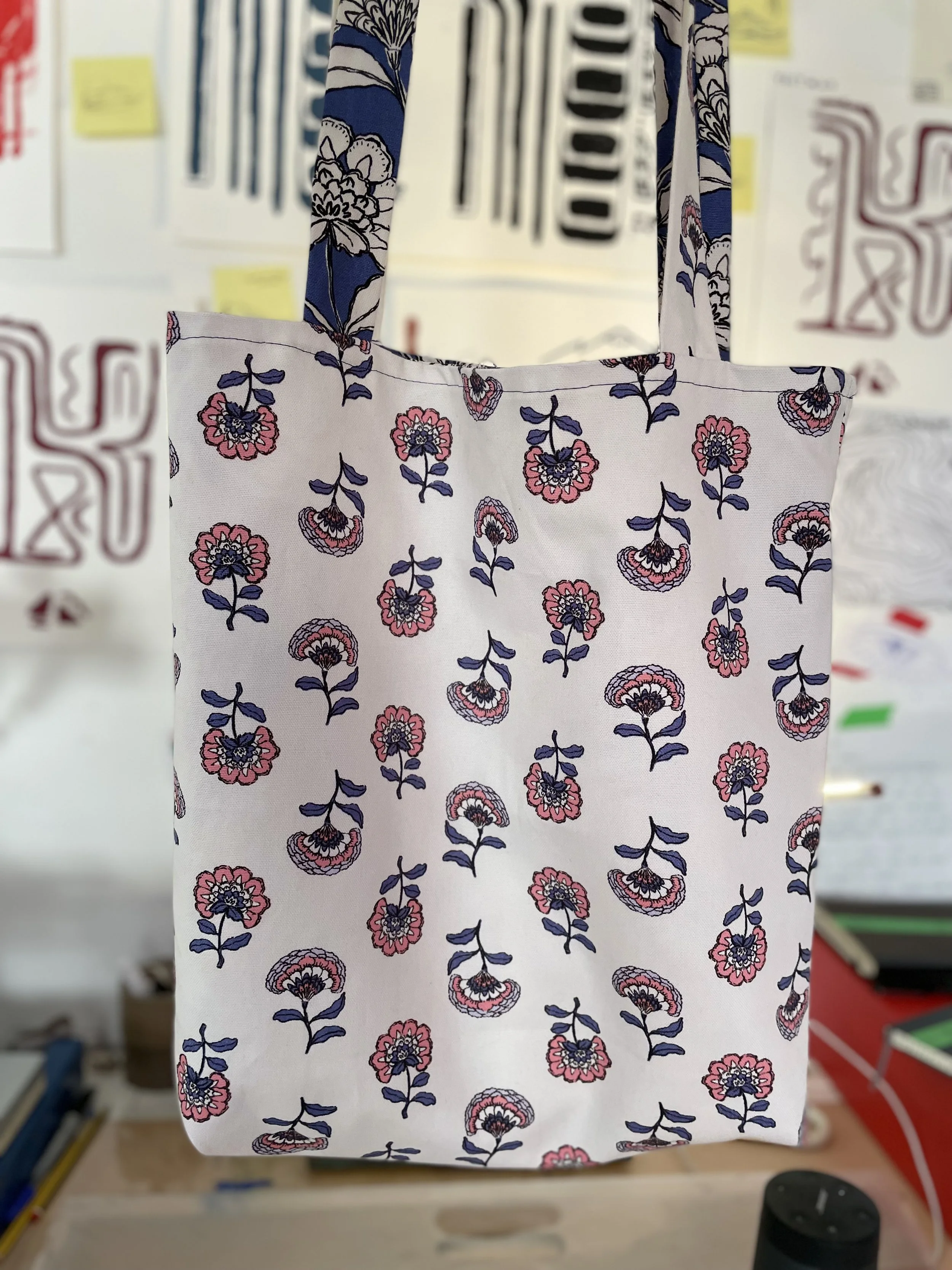 "Flower tote" —jan. 2026 [Sewing project]