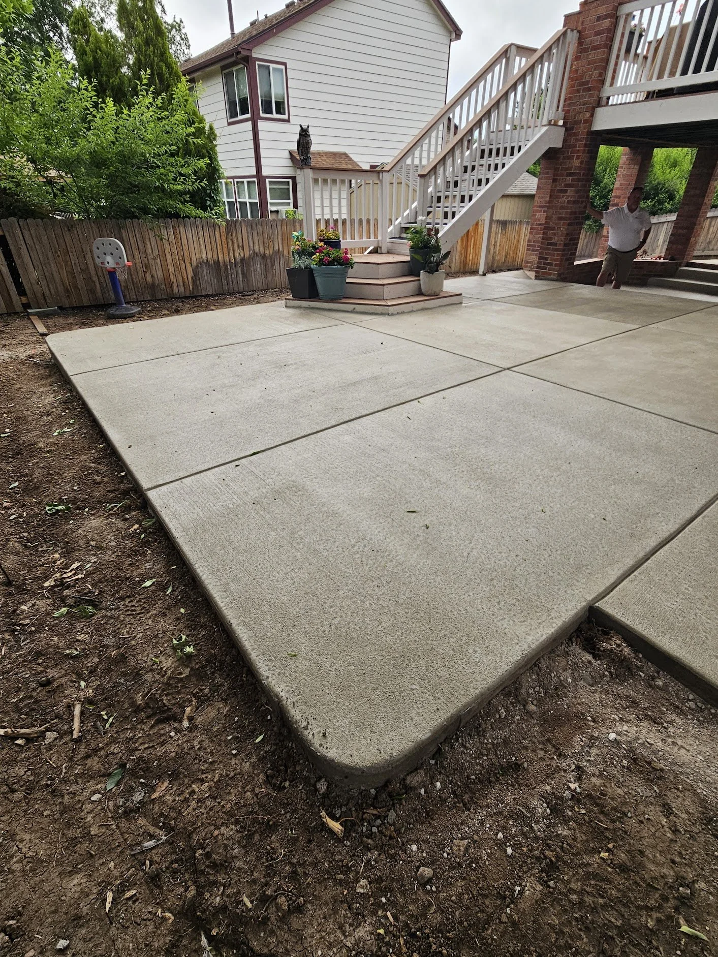 Concrete patio