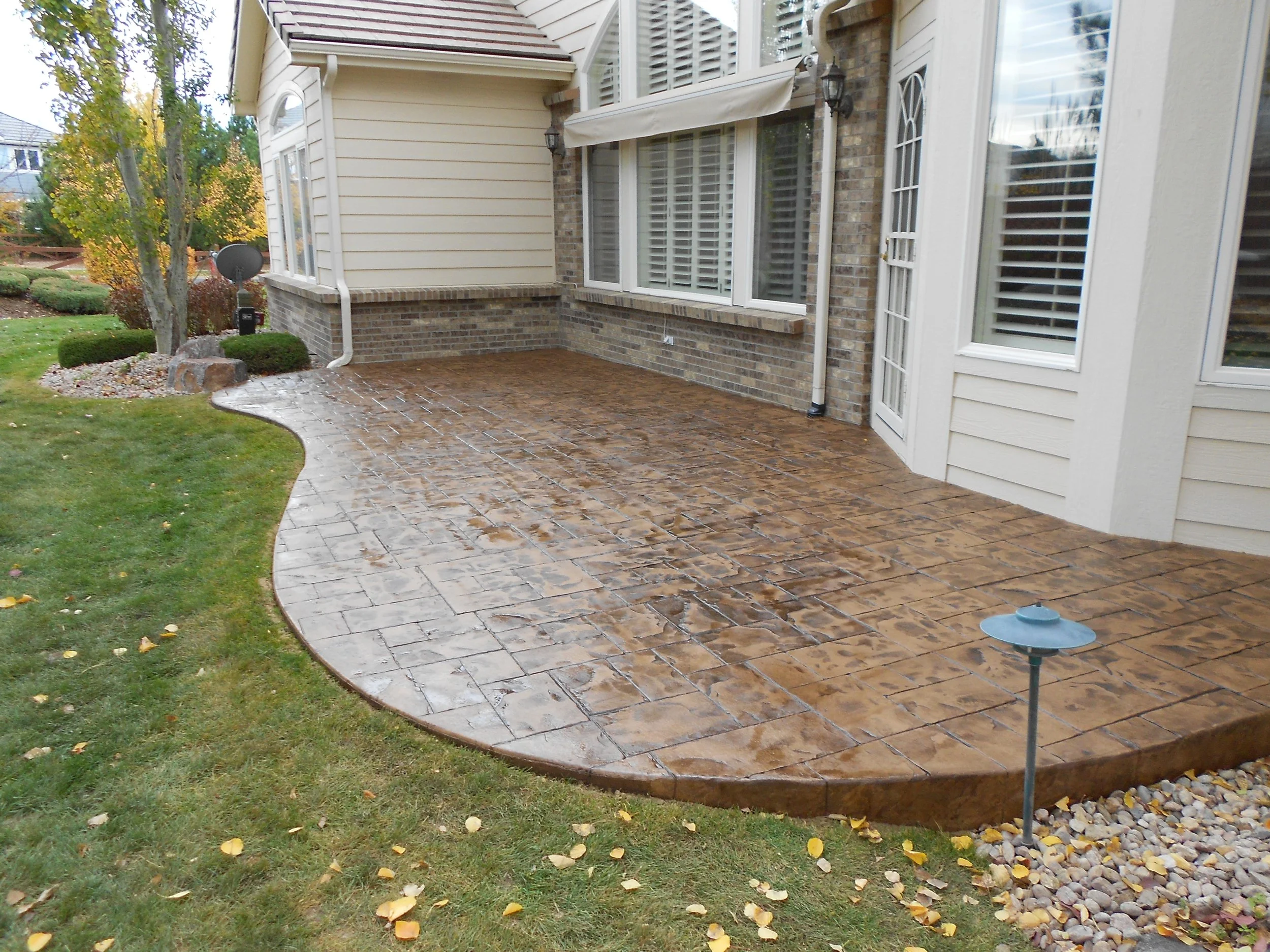 Stamped Concrete patio