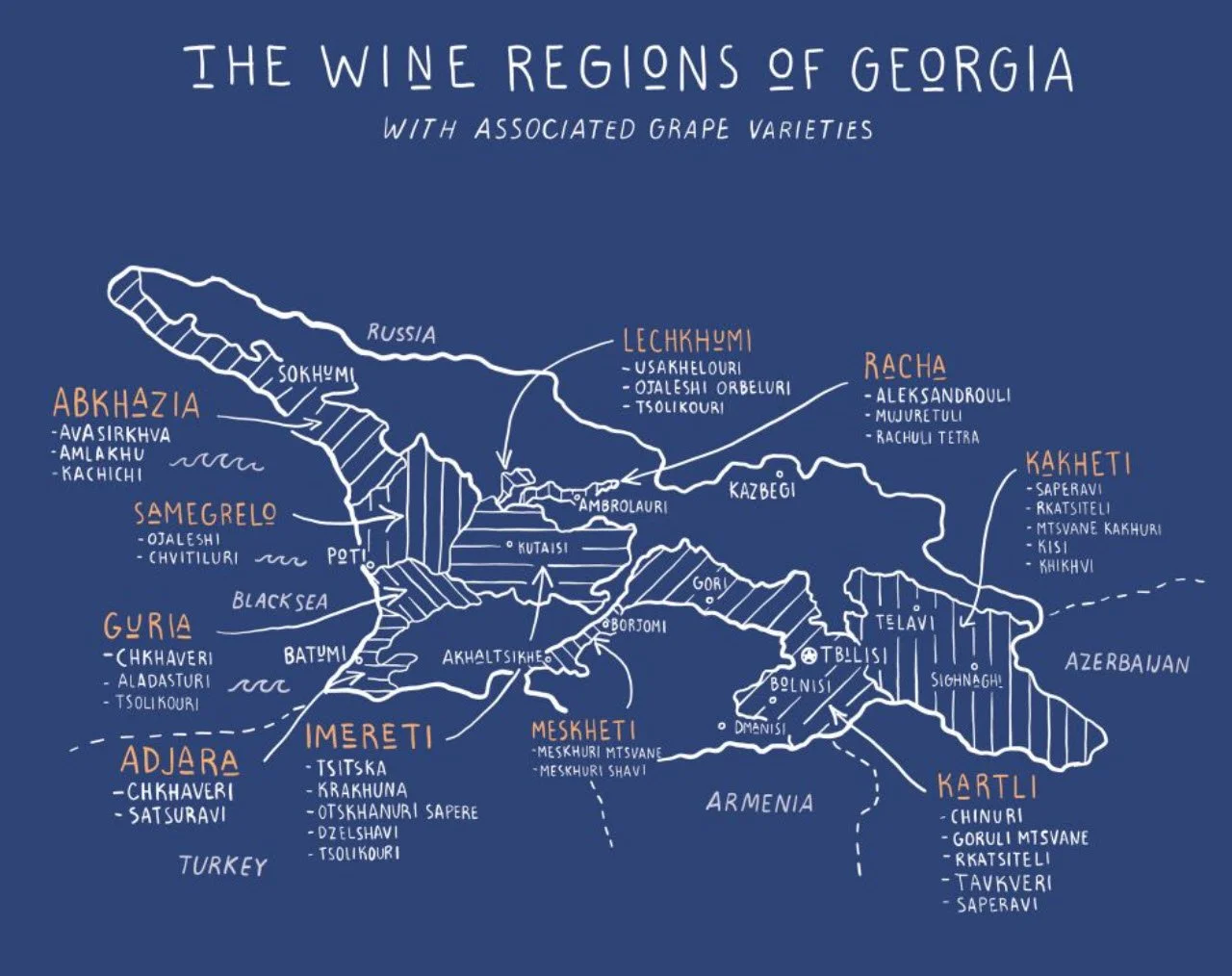 Georgian Wine Regions Explained: Kakheti, Imereti, Racha and More