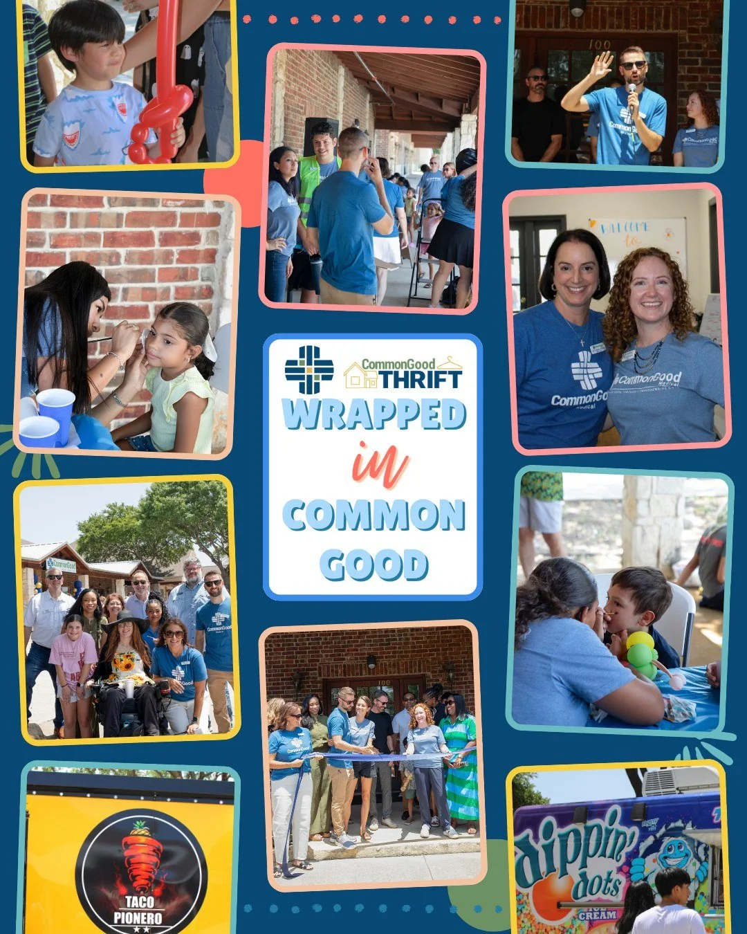 ✨ Wrapped in CommonGood: July Edition ✨

July was one for the books! 💙

🎉 Celebrated the Grand Opening of our new clinic
🙌 Welcomed the incredible youth group from Creekwood UMC to serve at our Thrift Donation Center
👕 Sorted, priced, and organiz